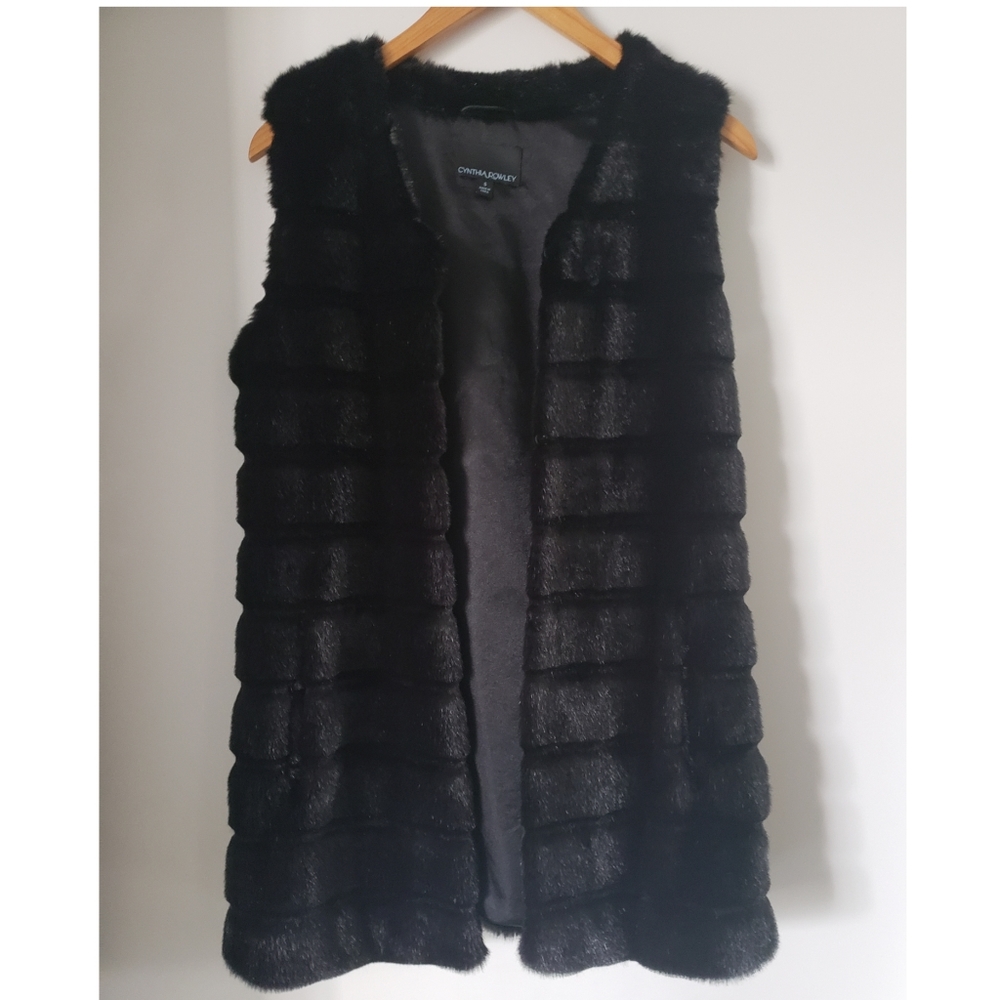 Cynthia Rowley faux fur vest